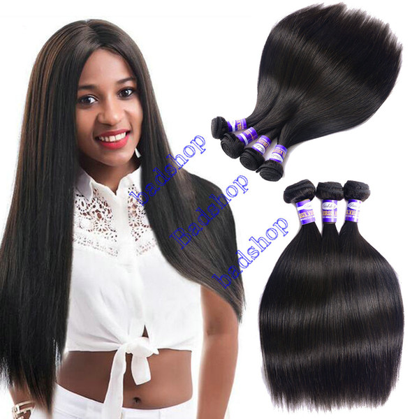 Grade 8A Virgin Brazilian Straight Hair Unproceesed Brazilian Virgin Straight Hair Bundles 3Pcs Brazilian Virgin Hair Weave Bundles Soft