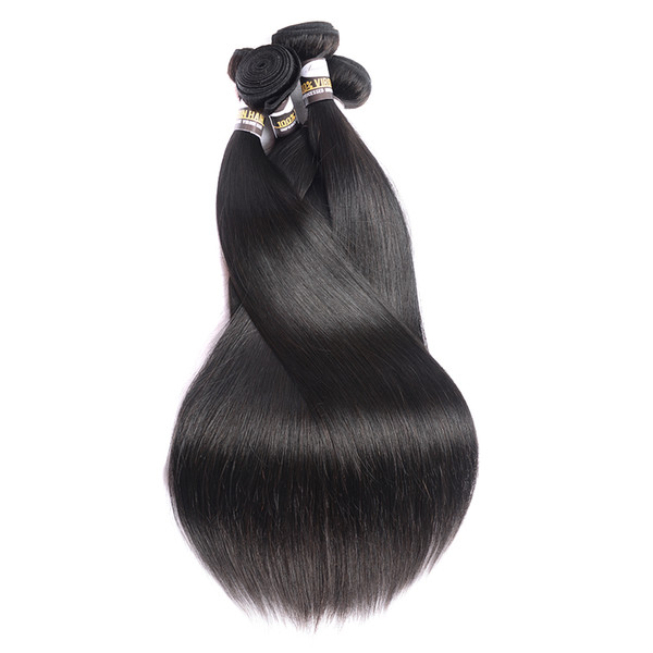 Mongolian Straight Hair Bundles 100% Human Hair Extensions Natural Color Remy Hair Bundles 3 Piece 10a Grade 