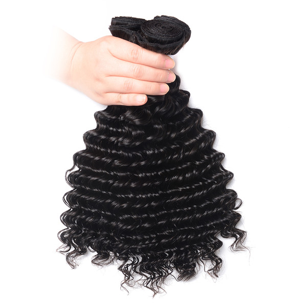 10A Top Grade Mongolian Deep Curly Human Hair Bundles 3 pcs Per Lot Human Hair Weaving 100g Remy Hair Extension