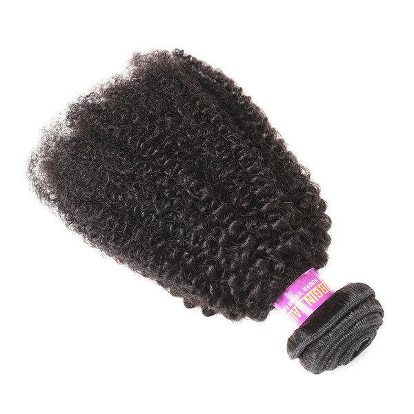 Mongolian Afro Kinky Curly Hair Weave 4 Bundles Natural Color 100% Human Hair Extensions 4B 4C Affro Curly Hair