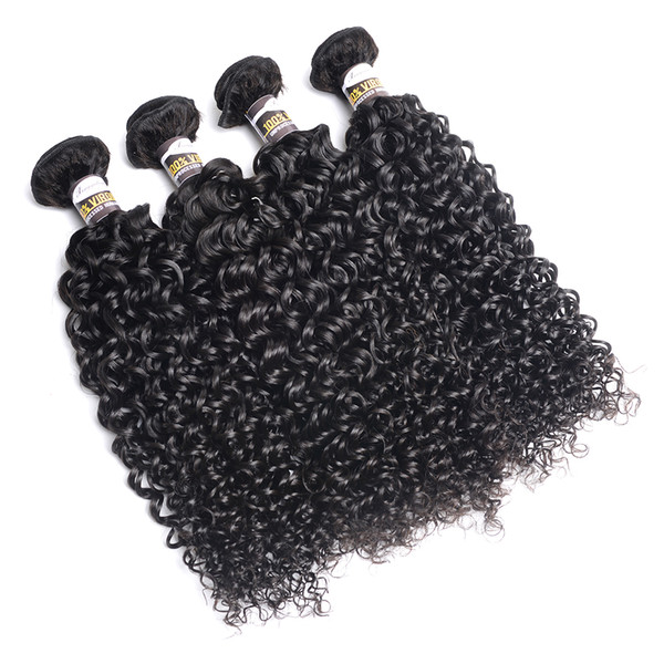 Peruvian Kinky Curly Hair Peruvian Curly Weave Human Hair Bundles Remy Hair Natural Color 8-28 Inch Can Be Colored 