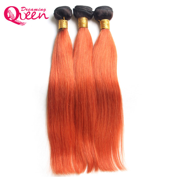 #T1B 350 Ombre Brazilian Straight Hair Weaves 3 Bundles Brazilian Virgin Human Hair Extensions Ombre Bundles 