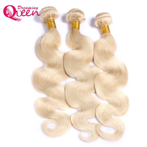 613 Blonde Brazilian Body Wave Human Hair Weave Bundles 100% Virgin Human Hair Bundles Ombre Hair Weave 3 Pcs 