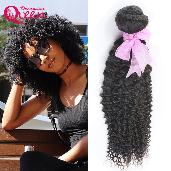 100% Brazilian Virgin Human Hair Extensions Weaves Kinky Curly Hair Wefts Malaysian Unprocessed Hair Bundles Double Weft 3pcs 8A