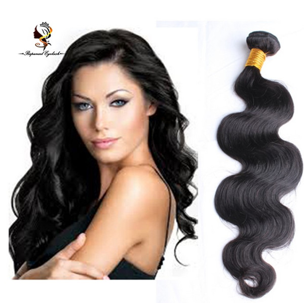 Fashion dark color 100% original human hair body wave hair weft