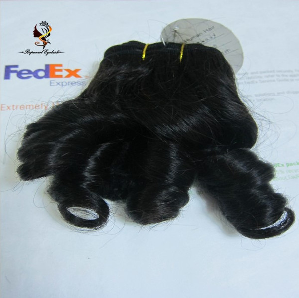 Factory cheap price top quality no synthetic black spiral curl hair weft