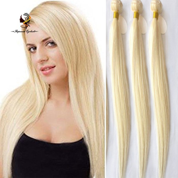 Hot sale beauty straight yaki blonde hair