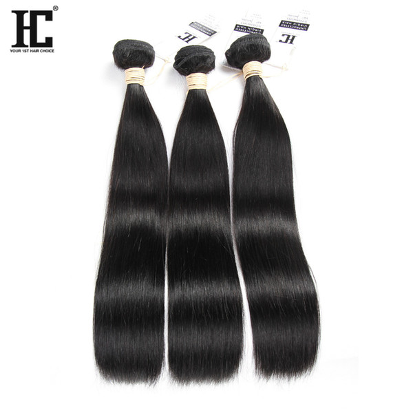 HC Hair 3 Bundles Unproceesed Virgin Malaysian Straight Hair Cheap Malaysian Human Hair Weave Bundles Straight Bundles Natural Color