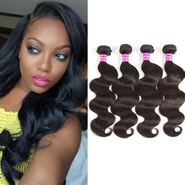 Brazilian Body Wave Human Hair Weaves Unprocessed Malaysian Indian Peruvian Mongolian Cambodian Hair Extensions Cheap Items By Dedicate Hair