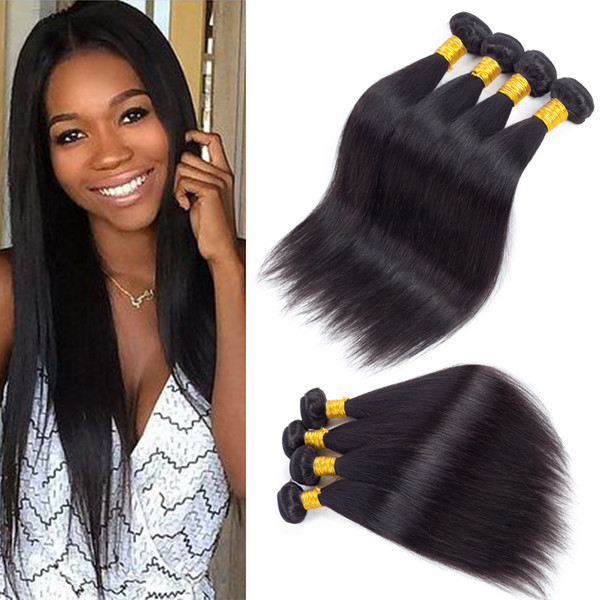 Most Hot Sale Brazilian Straight Virgin Hair Bundle Deals 6 Bundles Remy Human Hair Extensions Unprocessed Double Hair Wefts Just for you