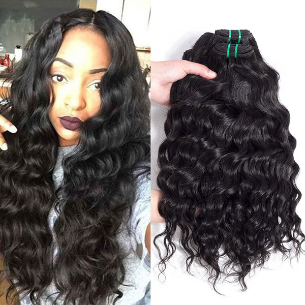 Unprocessed Brazilian Hair Bundles Cheap Remy Human Hair Weave Bundles Peruvian Water Wave Malaysian Indian Wholesale Hair Extensions