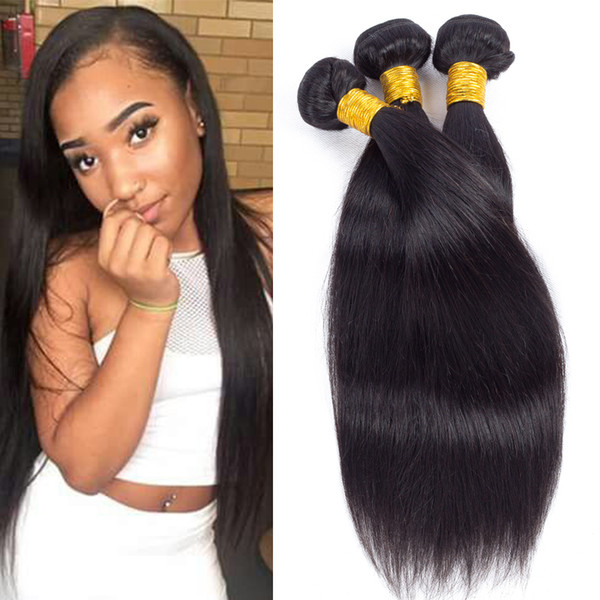 Hot Malaysian Brazilian Indian Peruvian Virgin Hair Bundle Deals Straight Human Hair Weave Bundles Cheap and Remy Hair Weaving Hairstyles