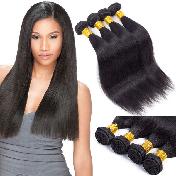 Best Sale Items Brazilian Straight Human Virgin Hair Bundle Deals Top Quality Human Hair Weave Extensions Silk and Soft Unprocessed Wefts