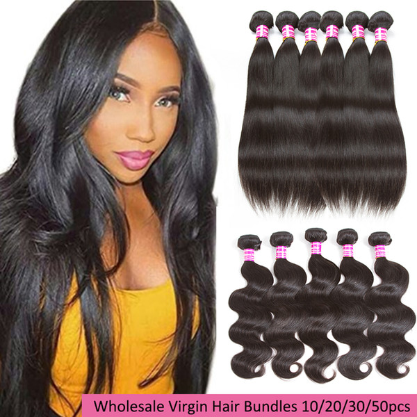 8a and 10a Grade Mink Brazilian Virgin Hair Bundles Straight Body wave Deep Wave Kinky Curly Human Hair Extensions Wholesale Weaves for Sale