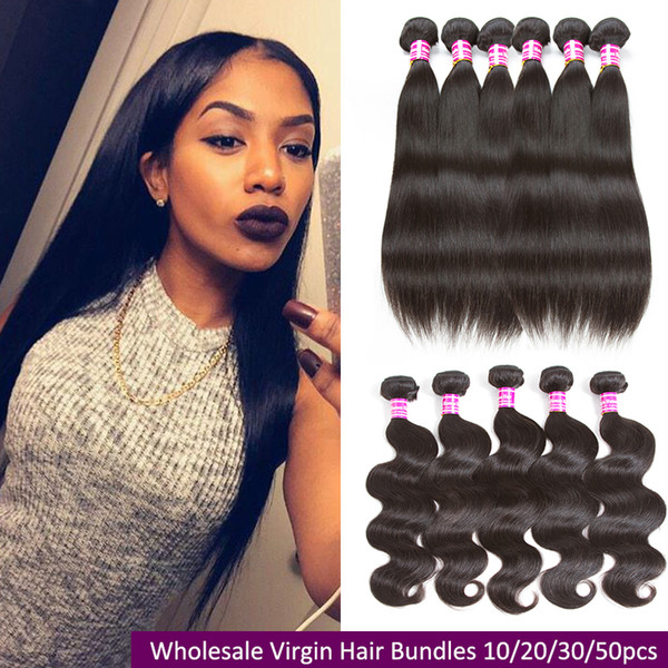 Brazilian Peruvian Malaysian Indian Virgin Hair Bundle Deals Unprocessed Wholesale Human Hair Weave Extensions Wet and Wavy Body Wave Hair