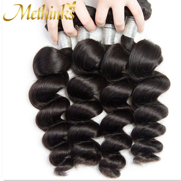 4 Pcs/Lot Brazilian Loose Wave Bundles Natural Color 10-30inch Brazilian Hair Weave Bundles 100% Remy Human Hair Extensions Drop Shipping