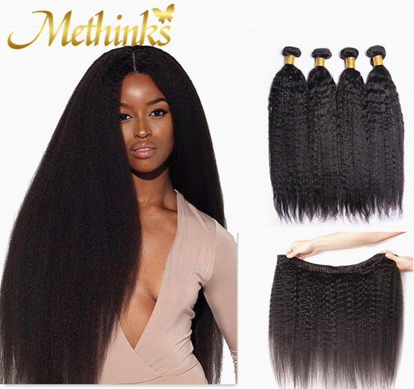 Peruvian Kinky Straight Hair Bundles Deal 4 Pcs/Lot 100% Remy Human Hair Bundles Natural Black Color Peruvian Hair Factory Wholesale