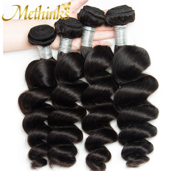 Peruvian Loose Wave Hair Weave Bundles 4 Pcs/Lot 100% Remy Human Hair Bundles Natural Black Color Peruvian Hair Drop Shipping