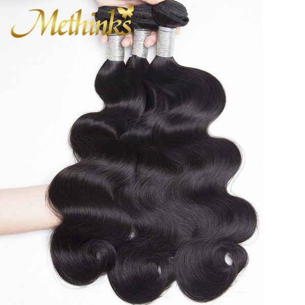 Methinks Hair Brazilian Body Wave 3 Bundles 8-30 inch 100% Remy Human Hair Bundles Natural Color Brazilian Hair Weave Bundles Deal