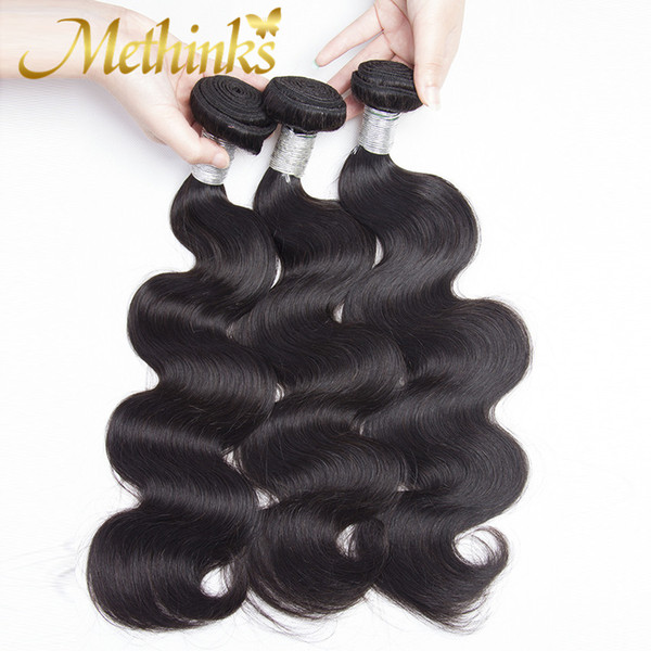 Methinks Hair Brazilian Virgin Hair Body Wave 3 Pcs/Lot Natural Color Can Be Dyed Unprocessed Human Hair Weave Bundles 10-28 Inch