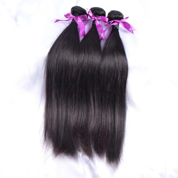 7A Unprocessed Brazilian Virgin Hair 10pcs Brazilian Straight Hair Weft Remy Hair Weave Wholesale 8