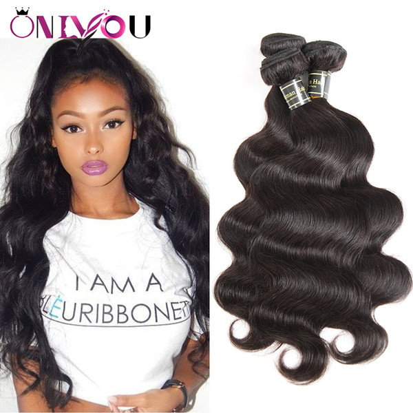 Malaysian Indian Peruvian Brazilian Virgin Human Hair Weave Bundles Body Wave Straight Deep Curly Water Wave Kinky Curly Extensions Black