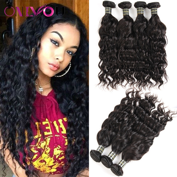 New Arrival Malaysian Water Wave Virgin Hair Wholesale Natural Wave Human Hair Weave Bundles Cheap hair Extensions Mix Order Onlyou Products