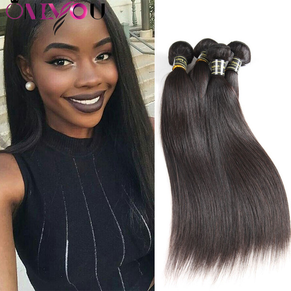 10A Cheap Brazilian Straight Human Hair Bundles 5/6 pcs Unprocessed Brazilian Peruvian Indian Malaysian Straight Remy Hair Weaves Extensions