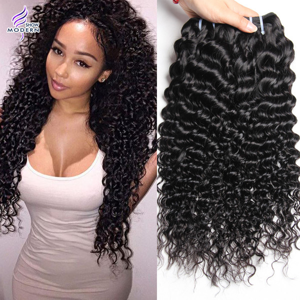 Brazilian Virgin Hair Bundles Brazilian Kinky Curly Hair 4 bundles Human Hair Weaves Natural Black Can be Dyed and Bleached