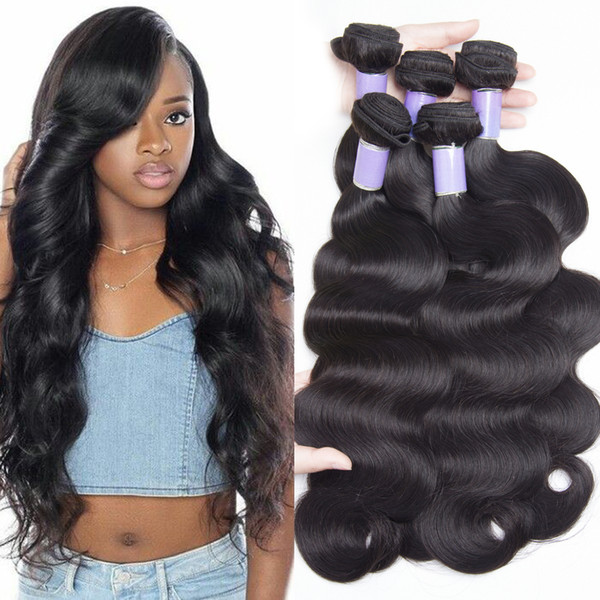 3 Bundles Peruvian Body Wave Human Hair Bundles 100% Unprocessed Peruvian Virgin Hair Body Wave Hair Weaves Natural Color