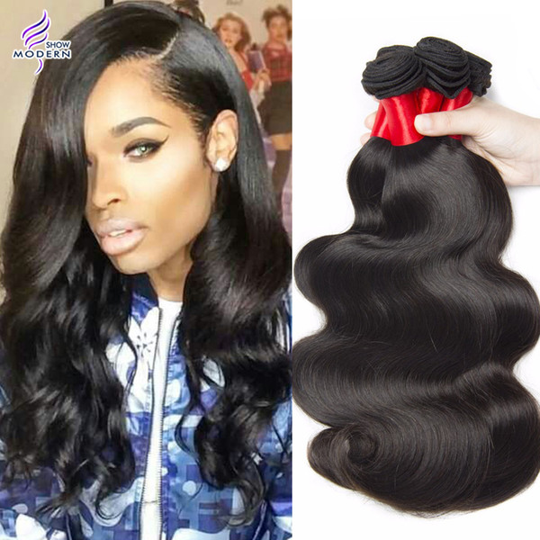 Brazilian Body Wave Hair Weaves 4 Bundles Brazilian Human Hair Weave Bundles Unprocessed Modern Show Brazilian Virgin Hair Products