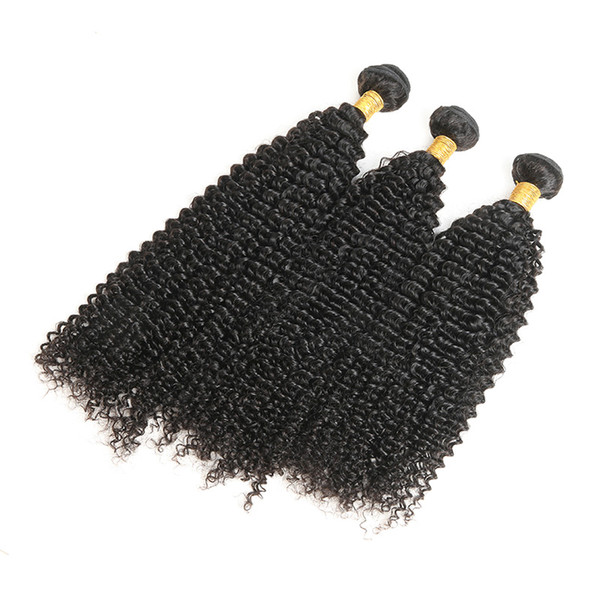 Malaysian Curly Virgin Hair 3 Bundles Human Hair Weave Extensions 100% Unprocessed Healthy Natural Color 300g Total 