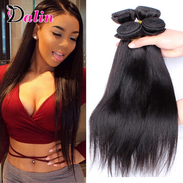 Brazilian Straight Virgin Hair Weaves 4 Bundles Remy Straight Brazilian Human Hair Extensions 7A Unprocessed Brizilian Virgin Hair Straight