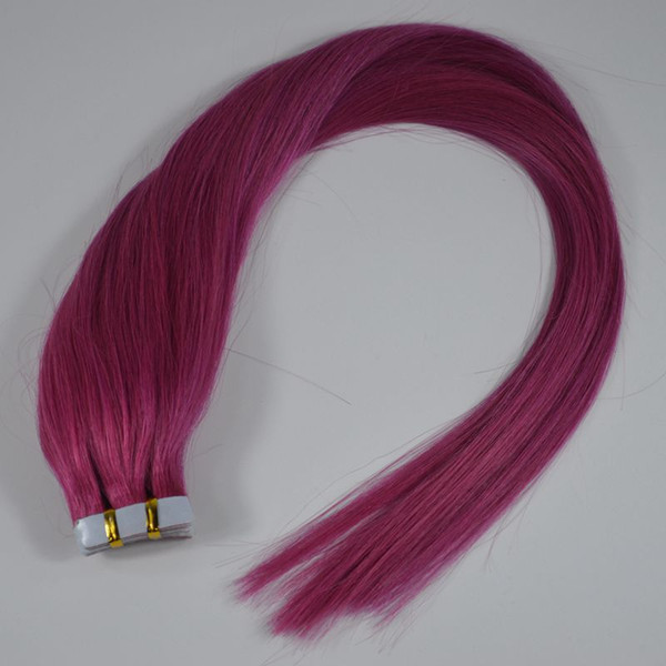 milier free shipping good quality hair product double drawn european40g 20pcs virgin human tape hair extension