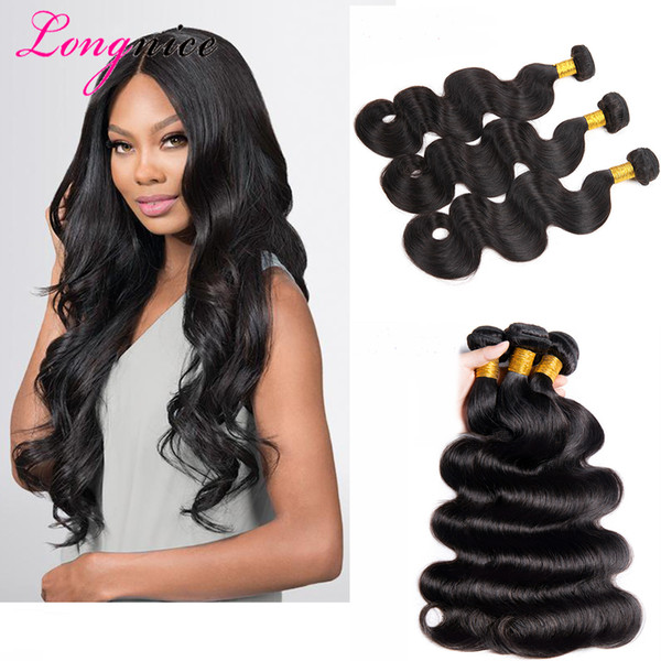 8A Brazilian Virgin Hair Body Wave 4 Bundles Unprocessed Brazilian Body Wave Human Hair Extensions Peruvian Malaysian Indian Hair Bundles