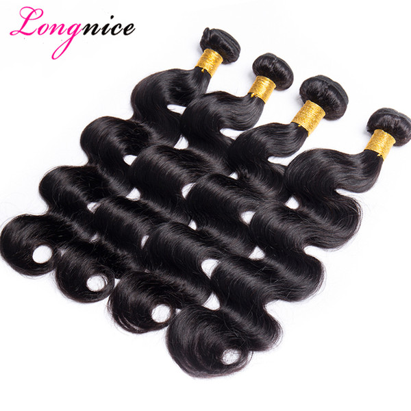 Wholesale Fastyle Indian Body Wave Extensions 4 Bundles UNPROCESSED Brazilian Peruvian Malaysian Virgin Human Hair Weave Wefts Dyeable Cheap