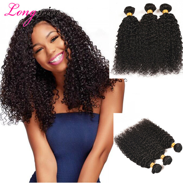 Brazilian Kinky Curly Human Hair 4 Pcs Brazilian Human Hair Curly Bundles Cheap Human Hair 100g Bundles Natural Color 