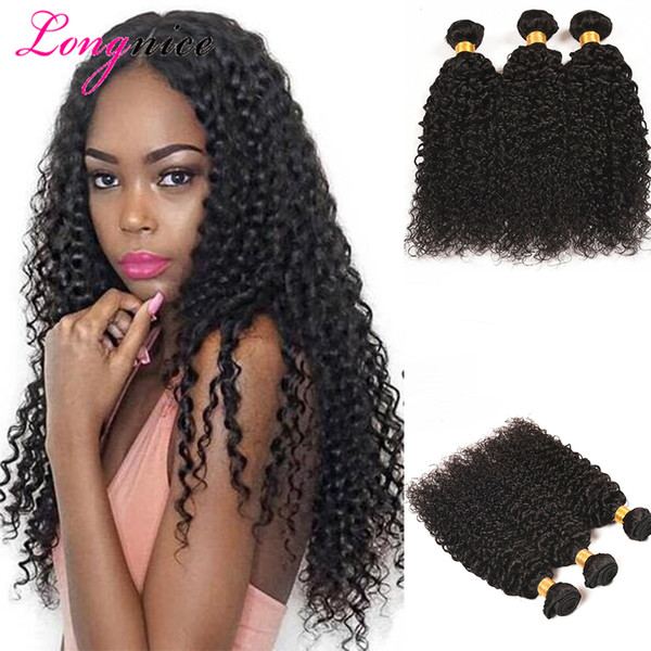 Unice 3 Bundles 100g/pcs Deep Curly Wave Brazilian Peruvian Malaysian Virgin Hair Weave Cheap Curl Human Hair Weave Bundles