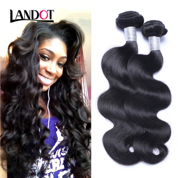 Peruvian Malaysian Indian Cambodian Brazilian Virgin Hair Body Wave Wavy Cheap Human Hair Weave Bundles Natural Black Remy Hair Extensions