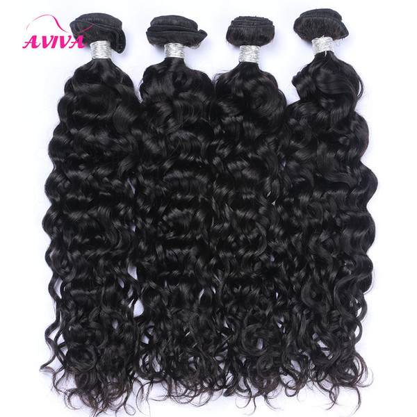 Malaysian Cambodian Peruvian Indian Brazilian Water Wave Hair Extension Curly 100% Unprocessed Virgin Human 3pcs lot Hair Bundles