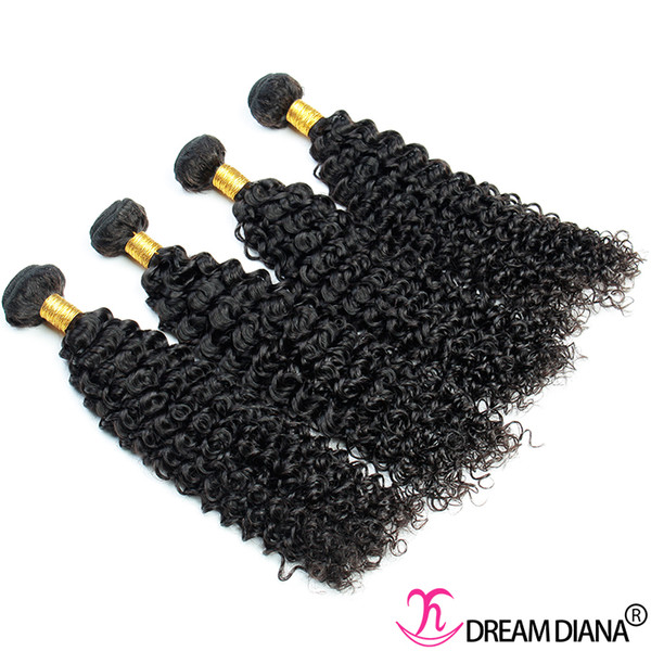 Brazilian Kinky Curly Weave Hair Extensions Unprocessed Virgin Human Hair Cheap Brazilian Hair Weave Bundles 4Pcs/Lot Dyeable 