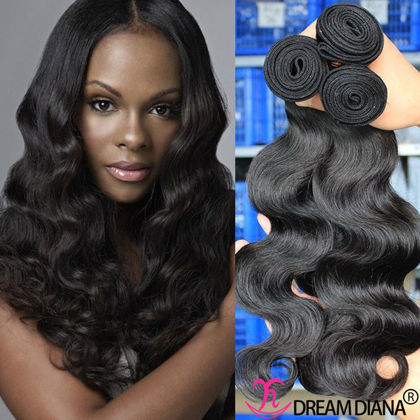 Human Hair Extensions Body Wave Remy Hair Weave 1 Bundles Brazilian Indian Malaysian Peruvian Hair Weaving Natural Color Can Be Dyed