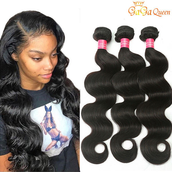 Grade 8A Unprocessed Brazilian Virgin Hair Body Wave 4 PCS Natural Color Brazilian Hair Weave Bundles Body Wave No Tangle No Shedding