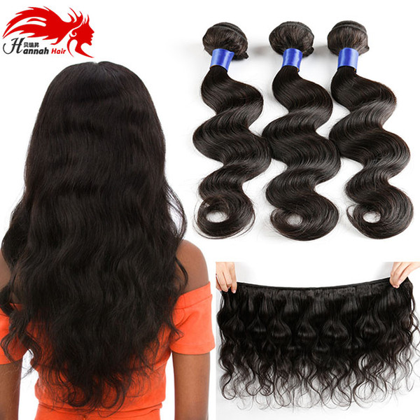 100% Brazilian Virgin Human Hair Bundles 8A Unprocessed Body Wave Remy Human Hair 3 Bundles Wavy Hair Extensions For Women Natural Black