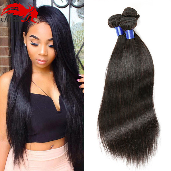 Hannah Mink Brazilian Straight Virgin Hair 3 Bundles Weave Hair Extensions Unprocessed Natural Color Wet And Wavy Human Hair Bundles