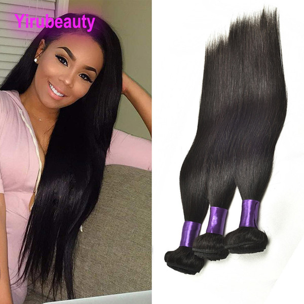 Peruvian Unprocessed Remy Human Hair 3 Bundles Natural Color Silky Straight 10A Remy Hair Extensions Weaves 8-30inch