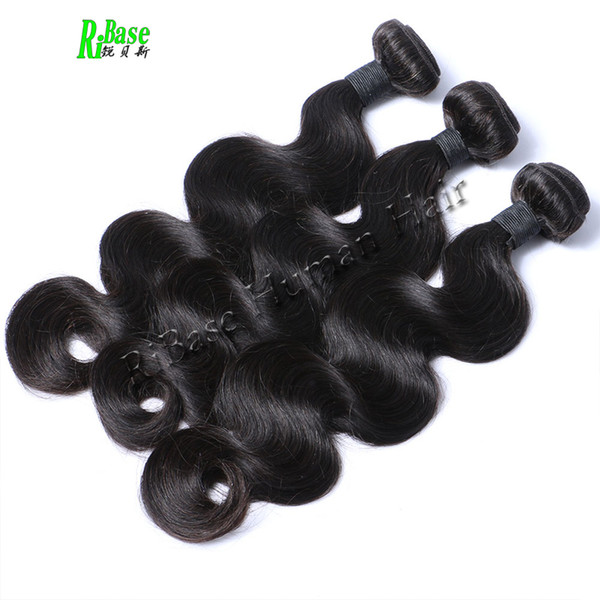 RiBase Hair Brazilian Body Wave Human Hair Bundles 3Pcs/Lot Body Wave Virgin Human Hair Weft