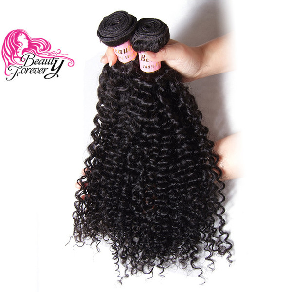 Beauty Forever Brazilian 8A Curly Hair Weave 8-26inch 1 Bundle Natural Color Human Hair Extensions High Quality Virgin Remy Human Hair