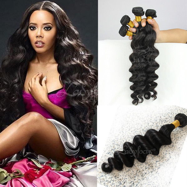 Unprocessed 8A Brazilian Peruvian Virgin Hair Loose Deep Wave Human Hair Extension 3Pcs Lot Cheap Wholesale Virgin Indian Hair Weave