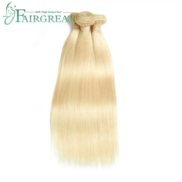 Brazilian Straight Hair 613 Blonde Brazilian Hair Bundles Straight Remy Human Hair Weave Extension 12-24inch